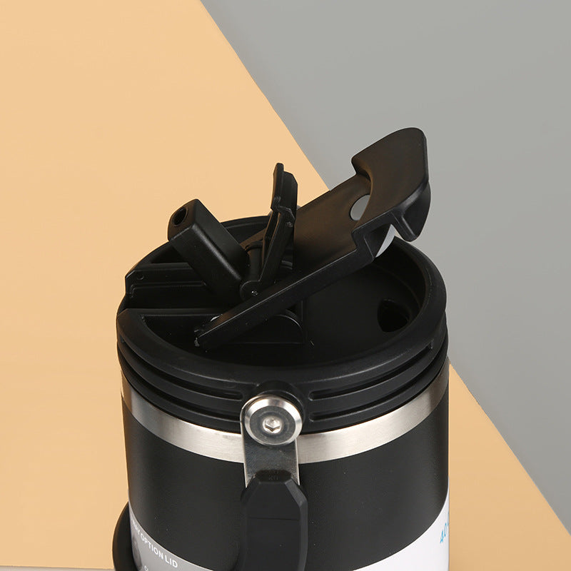 Custom Logo Double Drink Handheld Tumbler Thermos Mug | Premium Corporate Gifts and Custom Gifts