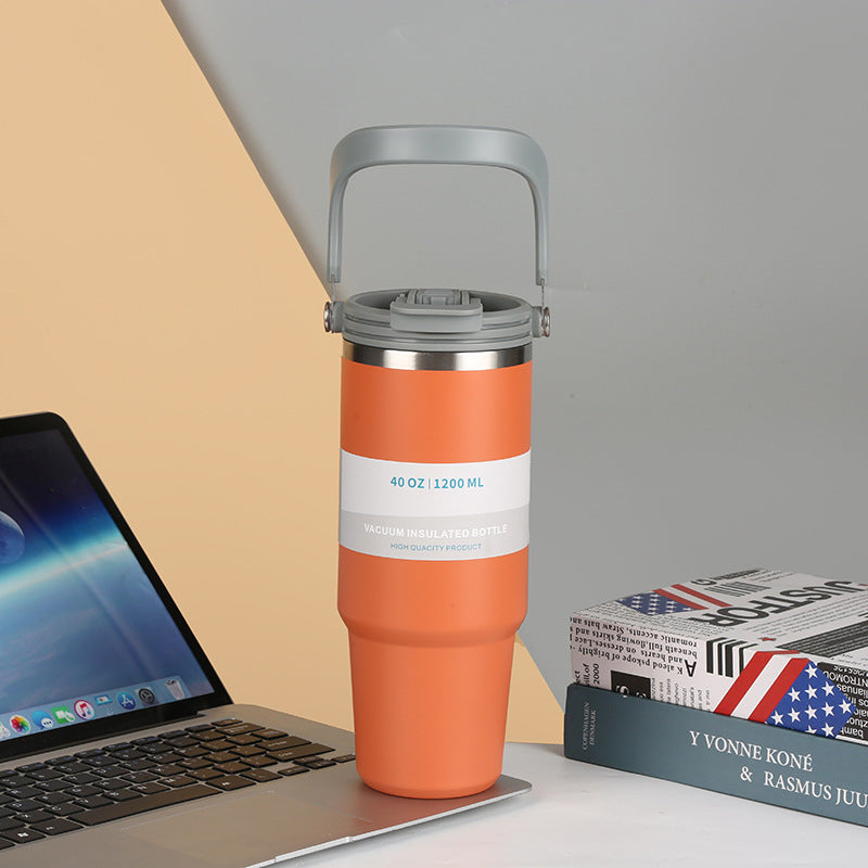 Custom Logo Double Drink Handheld Tumbler Thermos Mug | Premium Corporate Gifts and Custom Gifts