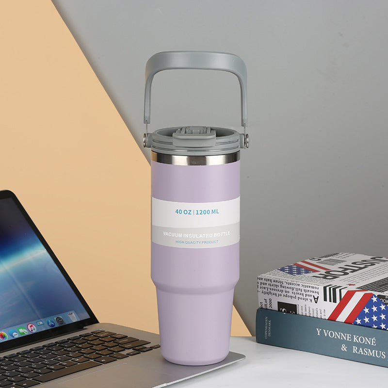 Custom Logo Double Drink Handheld Tumbler Thermos Mug | Premium Corporate Gifts and Custom Gifts