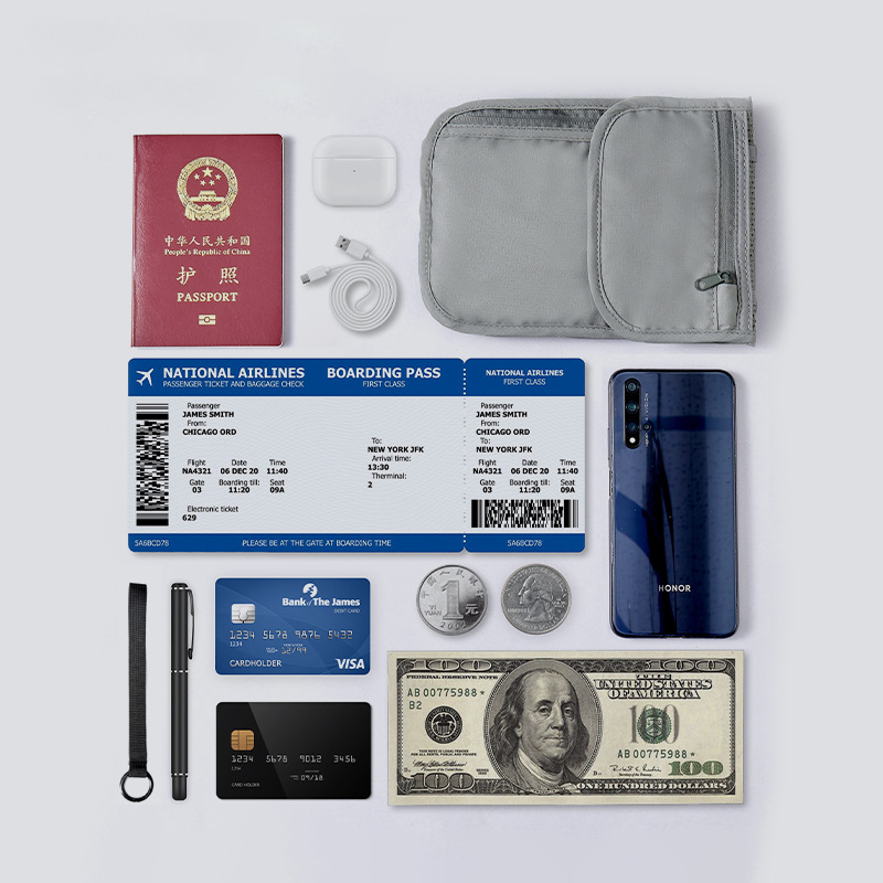 Custom Logo Anti-theft Card Pack Passport Storage Bag | Premium Corporate Gifts and Custom Gifts