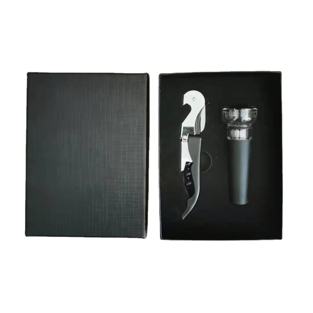 Custom Logo Red wine corkscrew two-piece gift box | Premium Corporate Gifts and Custom Gifts