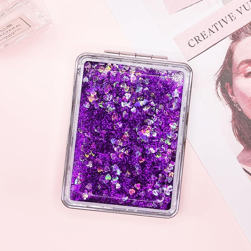 Custom Logo Sequin Quicksand Mirror | Premium Corporate Gifts and Custom Gifts