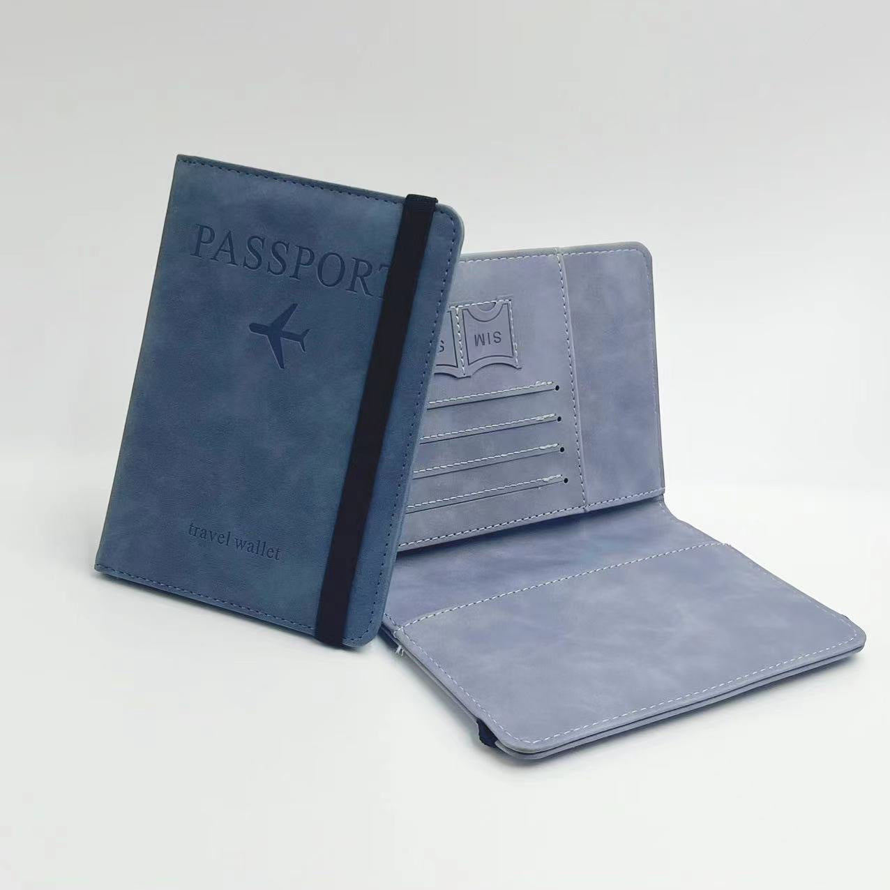Custom Logo Textured side strap passport sleeve | Premium Corporate Gifts and Custom Gifts