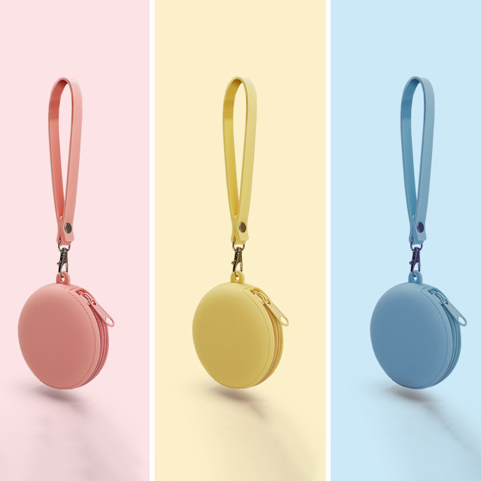 Custom Logo Round Lanyard Silicone Coin Purse | Premium Corporate Gifts and Custom Gifts