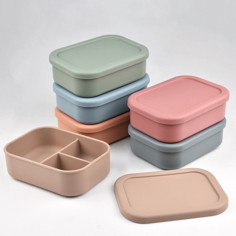 Custom Logo Multi-color silicone bento box | Premium Corporate Gifts and Custom Gifts