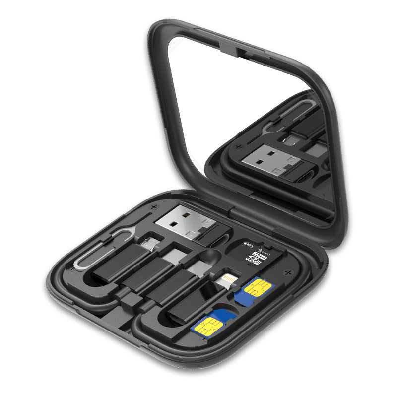 Custom Logo Small square multi-functional data cable storage box | Premium Corporate Gifts and Custom Gifts