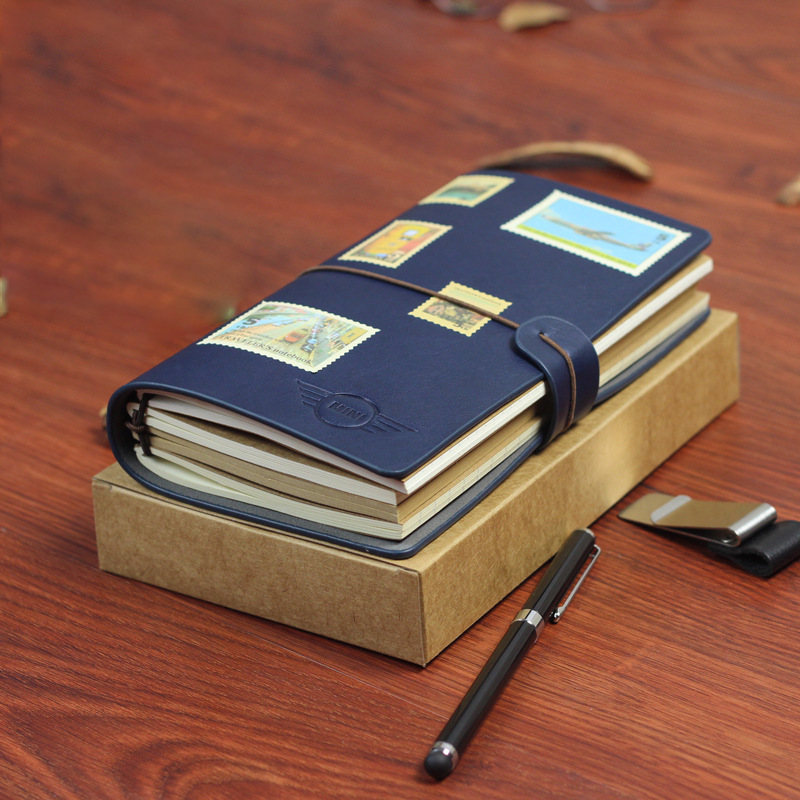 Custom Logo Retro strap travel notebook | Premium Corporate Gifts and Custom Gifts