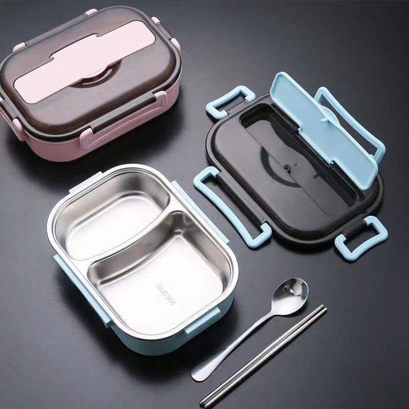 Custom Logo Textured Stainless Steel Bento Lunch Box | Premium Corporate Gifts and Custom Gifts