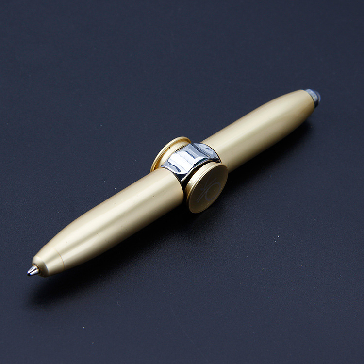 Custom Logo Fidget Spiral Turning Light Ballpoint Pen | Premium Corporate Gifts and Custom Gifts