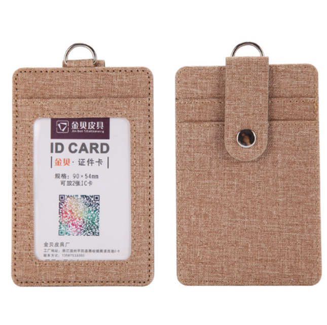 Custom Logo PU leather anti-theft buckle ID case | Premium Corporate Gifts and Custom Gifts