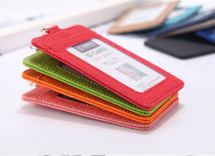 Custom Logo PU leather anti-theft buckle ID case | Premium Corporate Gifts and Custom Gifts