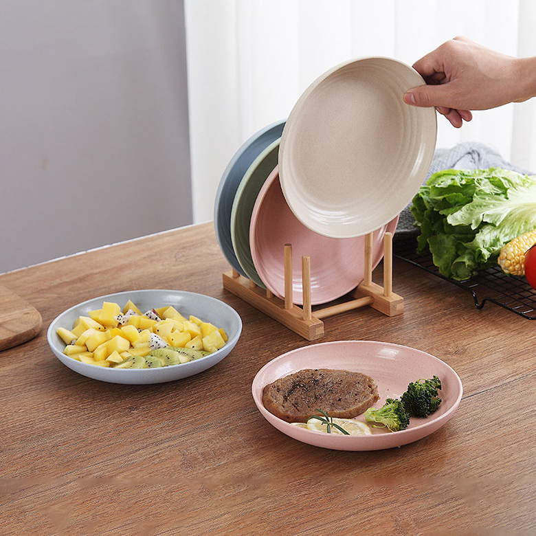 Custom Logo Eco-friendly Wheat Disc (4 packs) | Premium Corporate Gifts and Custom Gifts