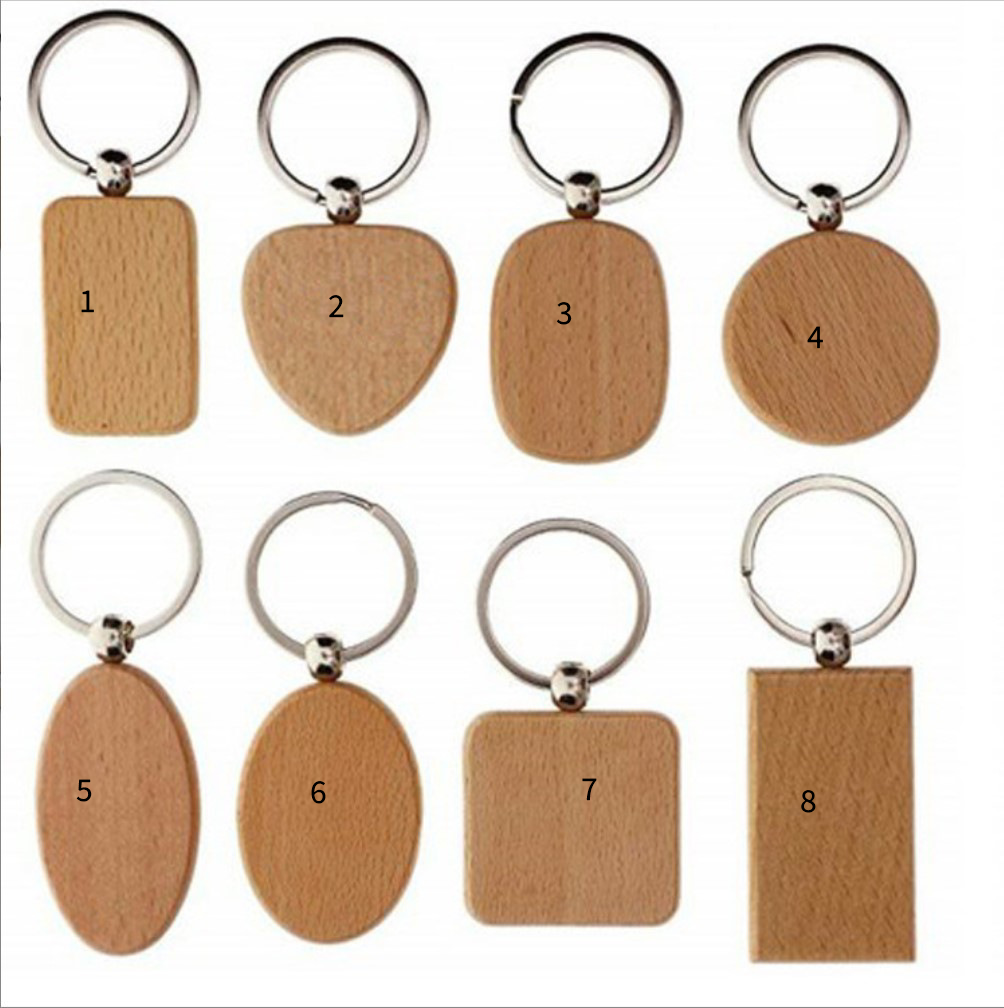 Custom Logo Wood Grain Keychain | Premium Corporate Gifts and Custom Gifts