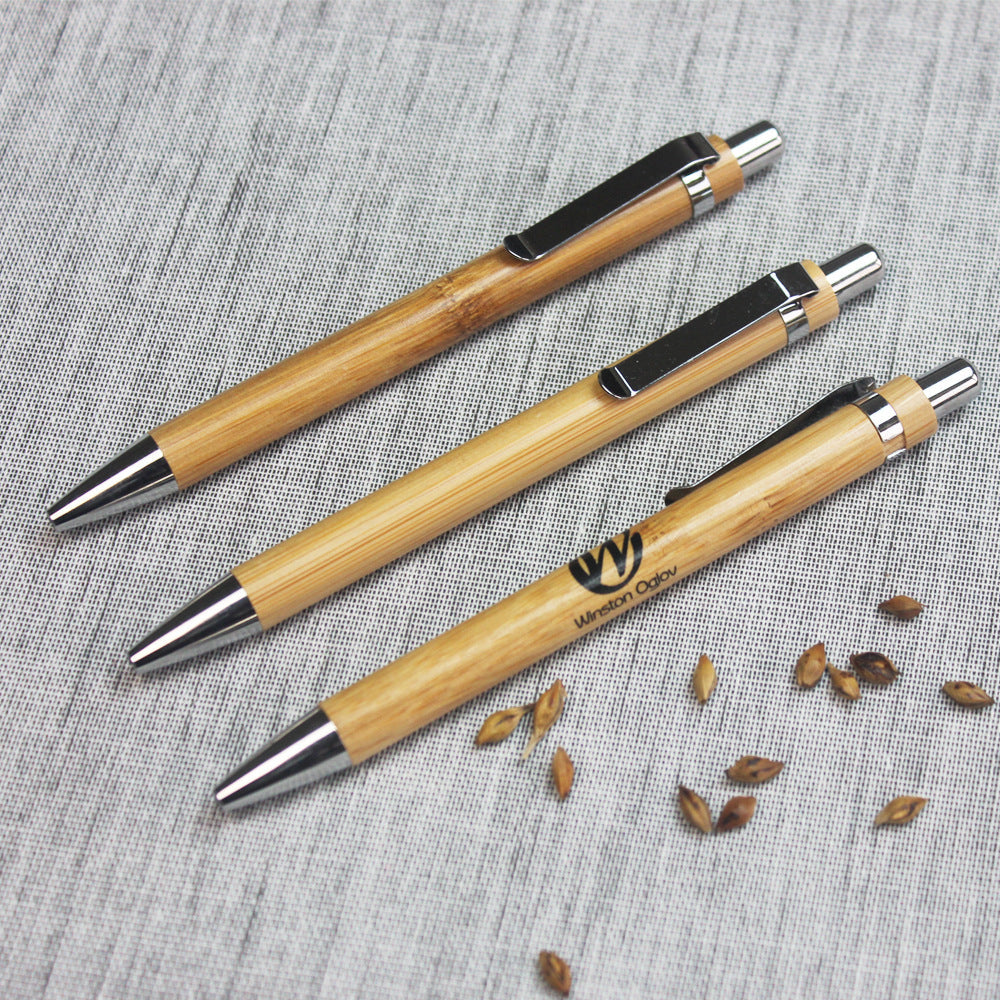 Custom Logo Bamboo and Wood Advertising Pen | Premium Corporate Gifts and Custom Gifts