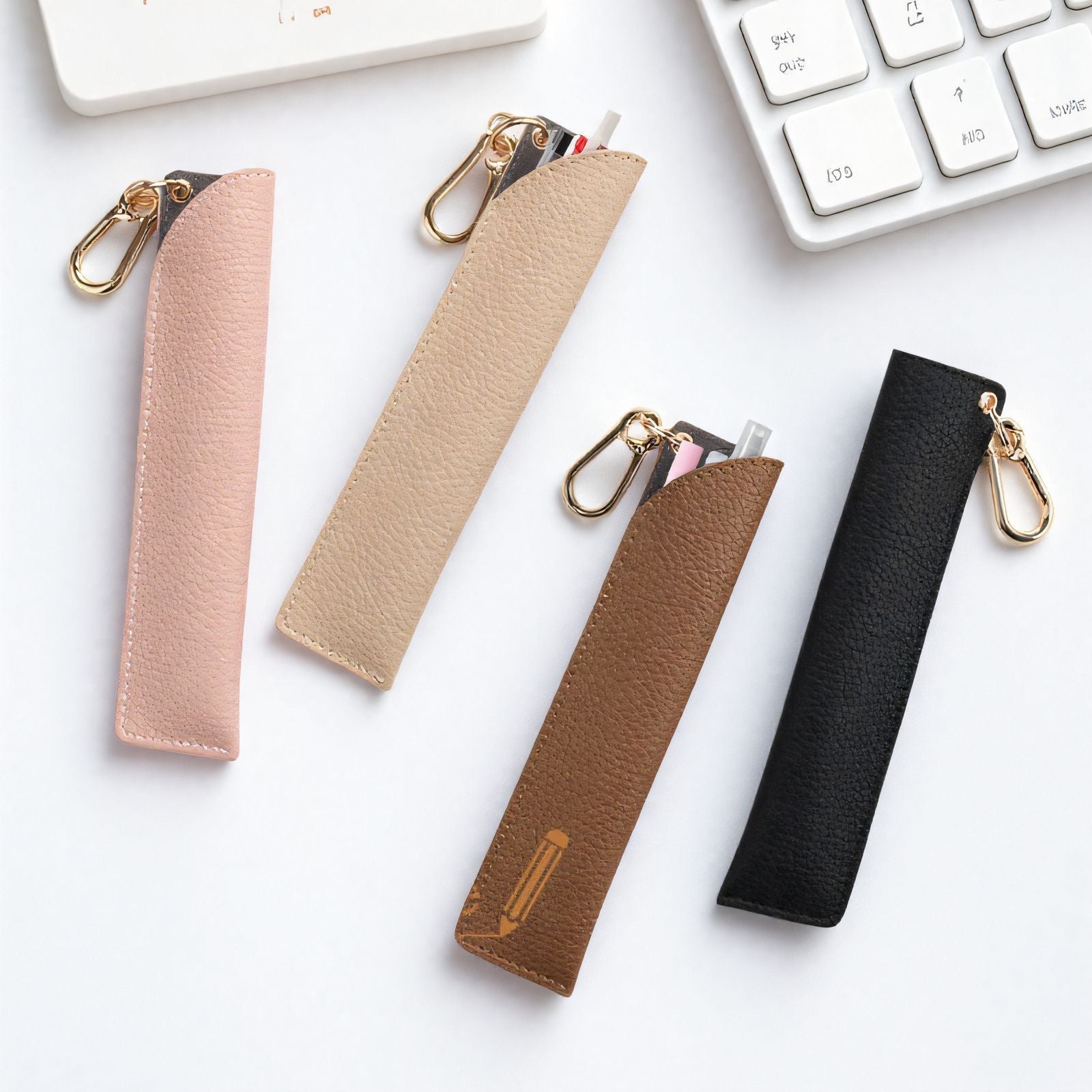 Custom Logo Leather Advertising Pen Portable Storage Bag | Premium Corporate Gifts and Custom Gifts