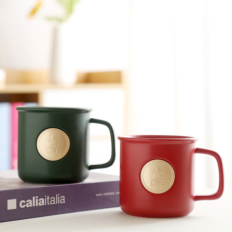 Custom Logo Copper Sheet Color Glazed Mug | Premium Corporate Gifts and Custom Gifts