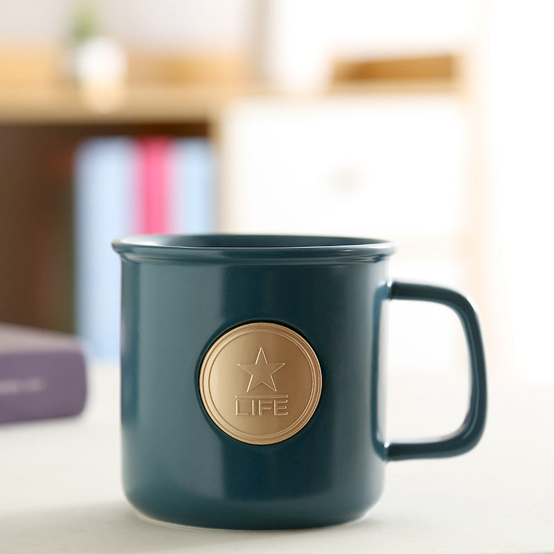Custom Logo Copper Sheet Color Glazed Mug | Premium Corporate Gifts and Custom Gifts
