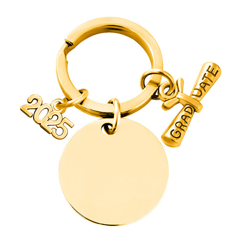 Custom Logo Graduation Shaped Metal Keychain | Premium Corporate Gifts and Custom Gifts