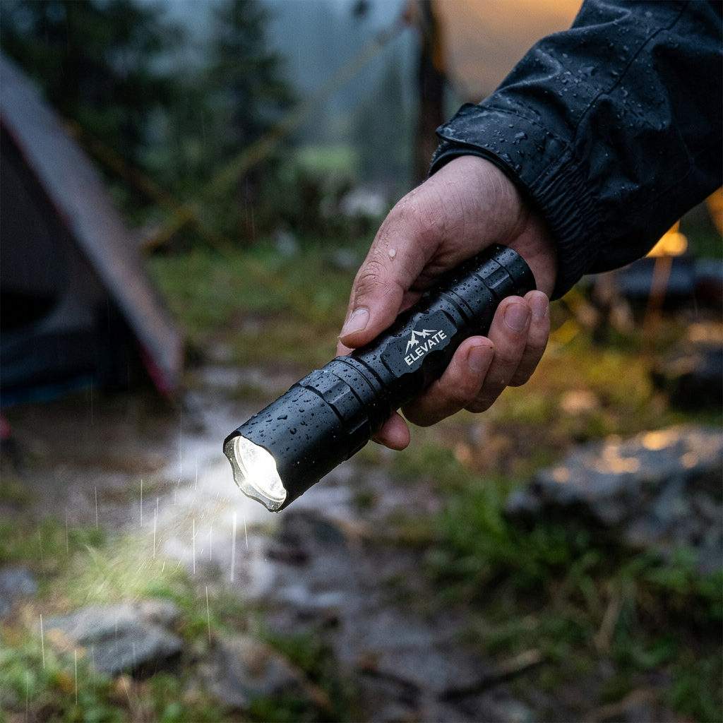 Custom Logo Aluminium Alloy Strong Light Waterproof Flashlight