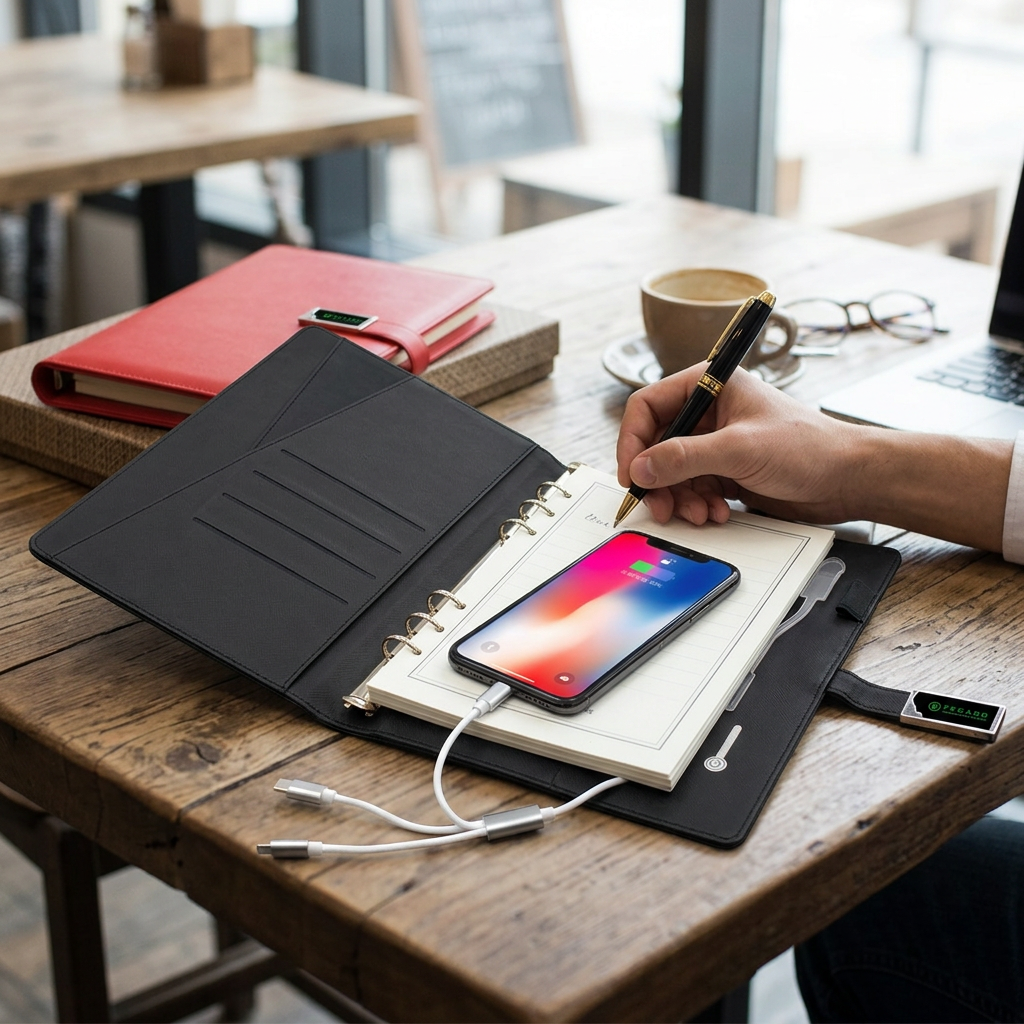 Custom Logo Advanced Charging Office Notepad Gift Box