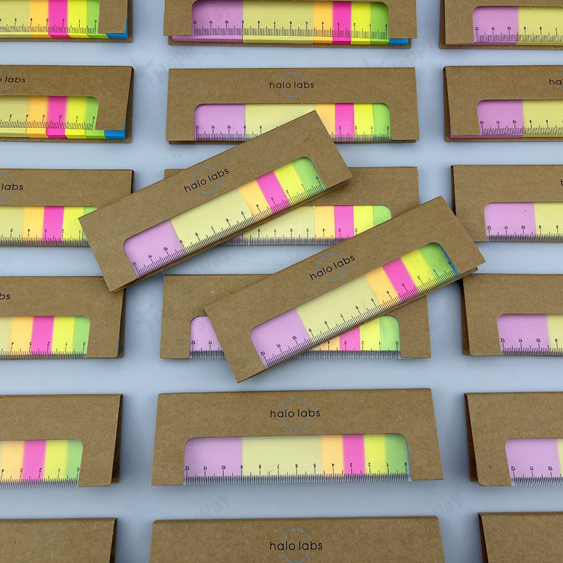 Custom Logo Dual-purpose post-it note advertising ruler | Premium Corporate Gifts and Custom Gifts