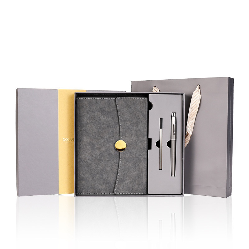 Custom Logo Round Buckle Notebook Advertising Pen Gift Box | Premium Corporate Gifts and Custom Gifts