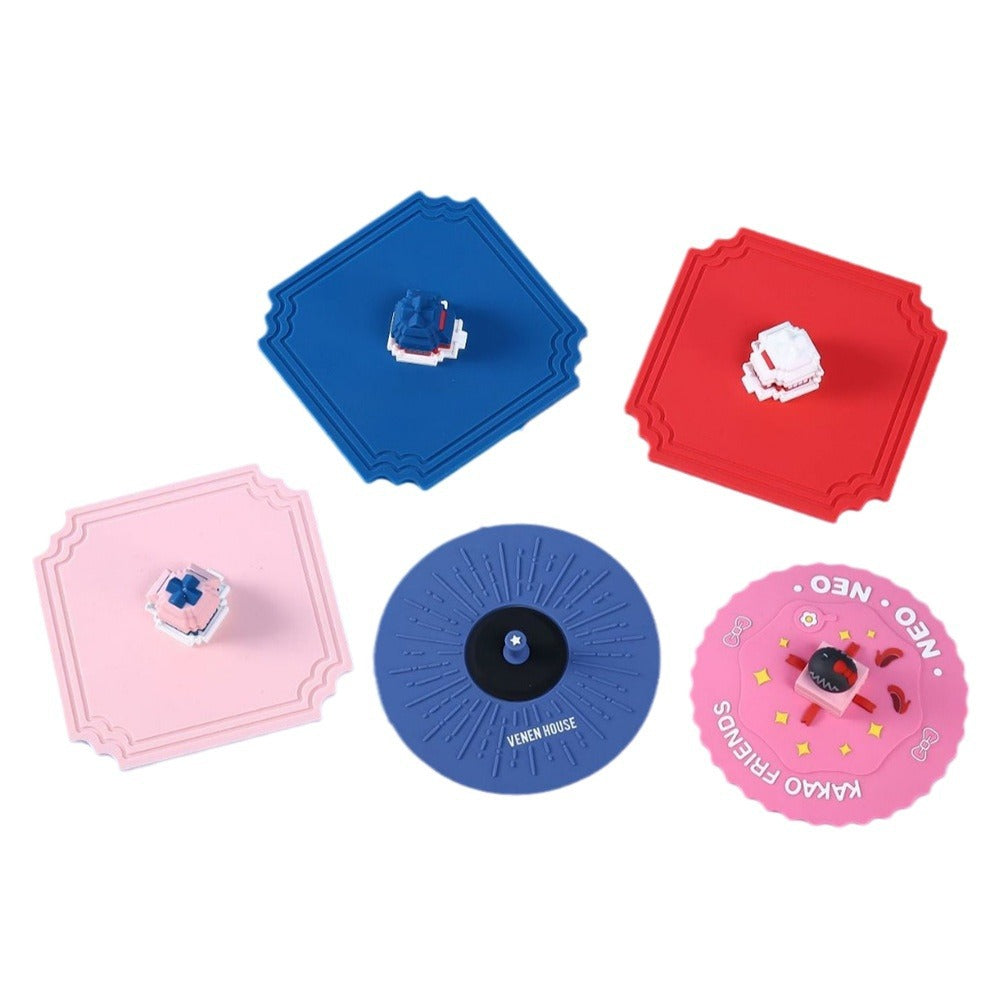 Custom Logo Customizable silicone-shaped cup lids | Premium Corporate Gifts and Custom Gifts