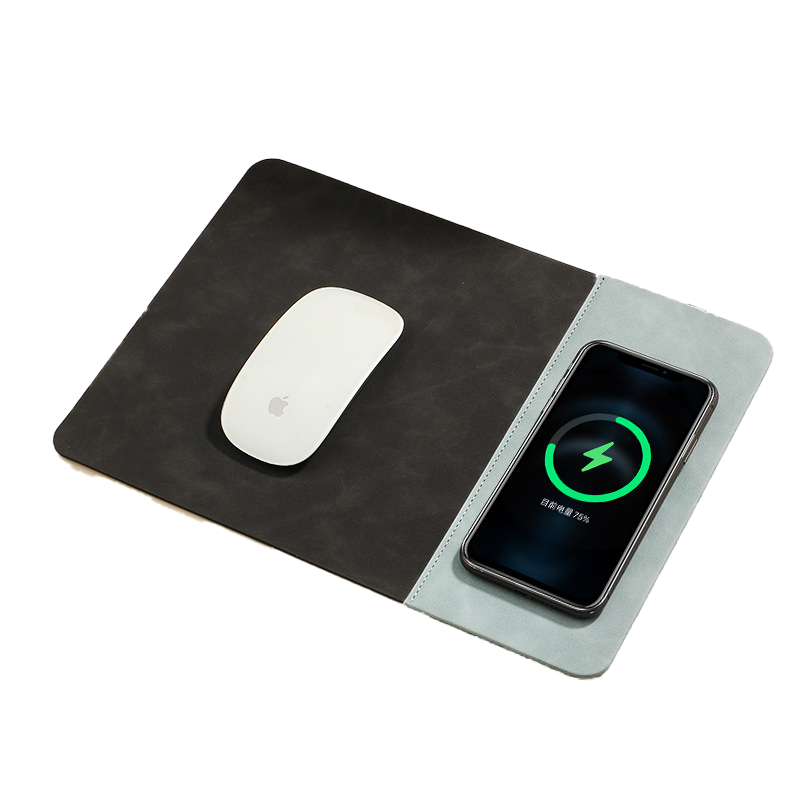 Custom Logo Leather Smart Mouse Charging Pad | Premium Corporate Gifts and Custom Gifts