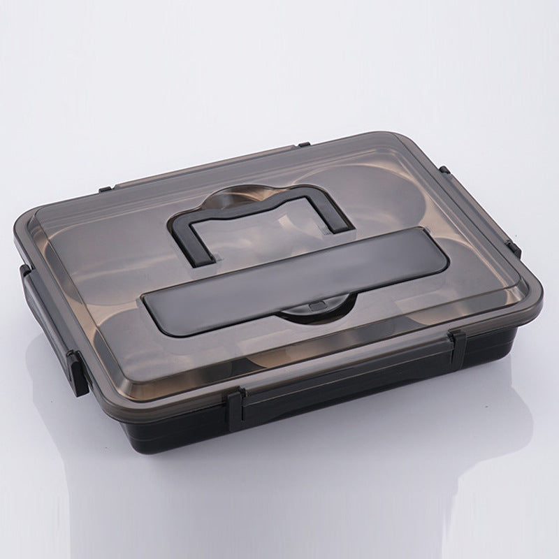 Custom Logo Stainless Steel Multi-Compartment Bento Box | Premium Corporate Gifts and Custom Gifts
