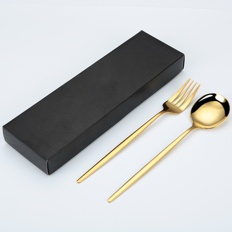 Western Tableware Two-Piece Gift Box printed with a company logo, corporate gift