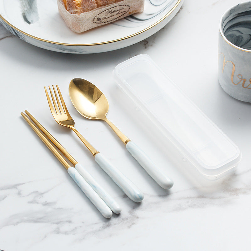 Custom Logo Convenient and environmentally friendly tableware three-piece set | Premium Corporate Gifts and Custom Gifts