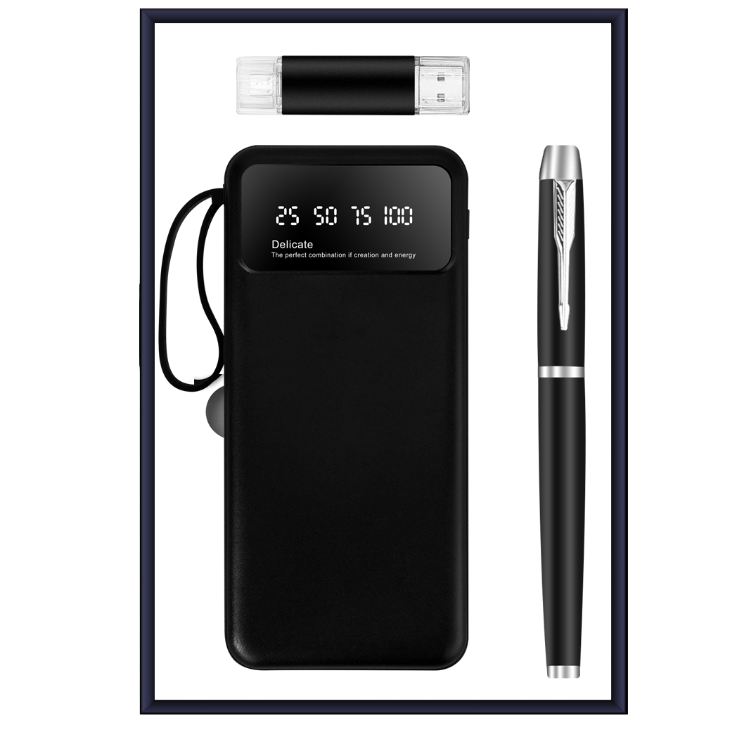 Custom Logo USB Power Bank Gift Box | Premium Corporate Gifts and Custom Gifts