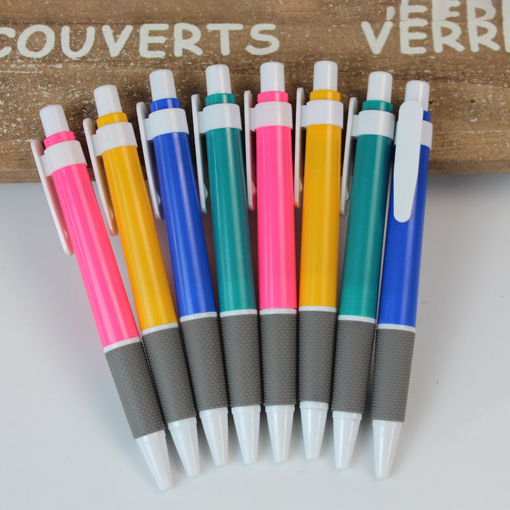 Custom Logo Little Chubby White Tube Anti-Slip Advertising Ballpoint Pen | Premium Corporate Gifts and Custom Gifts