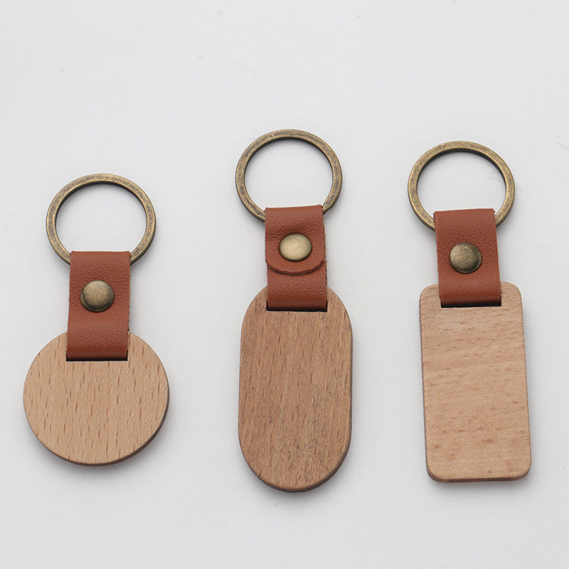 Custom Logo Vintage Wooden Keychain | Premium Corporate Gifts and Custom Gifts